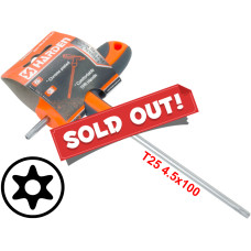 T25 T-Handle Torx Security Pin 6 Point Star Key CRV Screwdriver Wrench